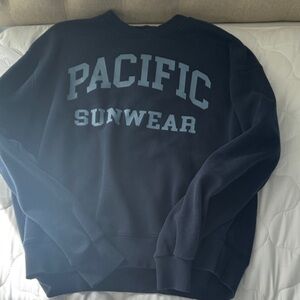 Pacific Sunwear Dark Blue Crewneck Sweater